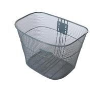 wueiooskj Cesta de alambre para bicicleta, fácil instalación, cesta delantera para bicicleta, gran espacio, práctica solución organizadora de almacenamiento, delantera para,