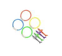 wueiooskj Coloridos Juguetes para Piscinas, Juego de Anillos de Buceo Que involucran a los niños en Juegos acuáticos y Actividades Aprendizaje, es un Conjunto Juguetes Entrenamiento con Anillos