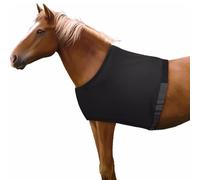 wueiooskj Cómodo Protector de Hombros para Caballos Que Evita arañazos y abrasiones, Fabricado en poliéster Spandex, Chaleco elástico Negro para Caballos