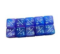 wueiooskj Dados matemáticos para sumar y restar y Juegos educativos con Dados Digitales duraderos para Aprender y Jugar. acrílicos de Seis Caras, Herramienta de enseñanza, Rosa con Azul, 16mm