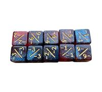 wueiooskj Dados matemáticos para sumar y restar y Juegos educativos con Dados Digitales duraderos para Aprender y Jugar. acrílicos de Seis Caras, Herramienta de enseñanza, Oscuro con Naranja, 16mm