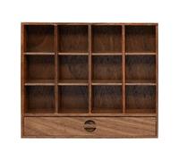 wueiooskj Estante de Almacenamiento en Miniatura Resistente para casa de muñecas, Vitrina bellamente elaborada, Accesorios para Sala Estar, portavasos para Madera, Estante, decoración Muebles