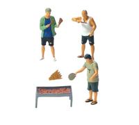 wueiooskj Figuras de muñecas en Miniatura a Escala S de 164 Pulgadas, Conjunto Figuras Personas, diseño Diorama, simulación Realista, Juego Modelos Barbacoa, Personajes, Estilo A