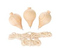 wueiooskj Giroscopios sin Pintar: recupera Piezas de para Madera sin terminar y desarrolla Habilidades con Actividades prácticas para niños de jardín Infantes. Juguete Interactivo con Tapas para