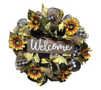 wueiooskj Guirnaldas de Girasoles Artificiales de Primavera. Llegue a casa con guirnaldas Girasoles Bienvenida para la Puerta.