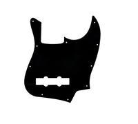 wueiooskj Guitarra negra 1 capa 10 agujeros Pick Guard Musical de una sola capa Anti-scratch Plate cojín golpeador cubierta JB Bass accesorio