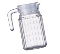 wueiooskj Jarra con tapa, hermética, para agua fría, ideal para la oficina, para zumos, leche, plástico, agua, zumos, Hervidor de rayas de 500 ml