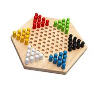 wueiooskj Juego de Damas Chinas: Juego de Multijugador para Toda la Familia, Ideal para Niños, Adultos y Principiantes