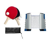 wueiooskj Juego de Palas de Pong, Suministros Profesionales para Juegos de Tenis de con Bolsa de Almacenamiento portátil, Raquetas y Pelotas Divertidas para Interiores y, Gris