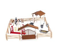 wueiooskj Juego de simulación de establo Caballos con Figuras Jinetes realistas para una Mejor Experiencia Aprendizaje y Juego. simulación establo Caballos. Juguetes, Hombres Jinete