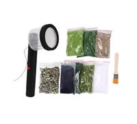wueiooskj Kit práctico y Ligero de aplicador de césped estático. Contiene Todo lo Necesario para Construir escenarios Modelos Atractivos sin Esfuerzo. Mini césped estático Flocado. Arena