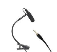 wueiooskj Micrófono de clip para saxofón, instrumento musical, condensador, cuello de cisne, para orquesta, trompeta y otras interpretaciones musicales, Negro, L3