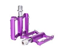 wueiooskj Pedales Planos de aleación de Aluminio para, Antideslizantes Doble Cara para Mayor fricción y adherencia, Rosca 9/16, Repuesto para Bicicleta Carretera, Púrpura, 81x72 mm