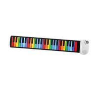 wueiooskj Piano electrónico enrollable de mano compacto con 49 teclas enrollables, ideal para niños que empiezan a tocar la música, portátil y de viaje.