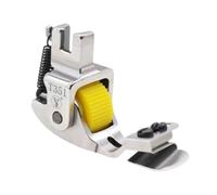 wueiooskj Prensatelas de aleación premium para coser. Suministros de costura que simplifican tareas complejas. Herramienta para dobladillo enrollado. Solución, engranaje amarillo, 6 x 3.5 cm