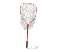 wueiooskj Red de Pesca telescópica y Plegable, Ligera, Accesorio para niños y Actividades al Aire Libre. Ideal para capturar, soltar y aterrizar Peces, Rojo, 94x35cm