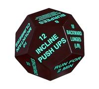 wueiooskj Rompa la monotonía con los Dados de Fitness. Diversión y emoción para Entrenar. Adecuado para familias. Parques de Dados de Fitness de 12 Caras de PU, Verde