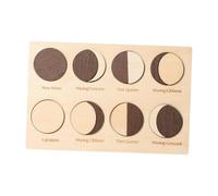 wueiooskj Rompecabezas de para Madera con Forma de , Juguete Educativo Atractivo, Rompecabezas Fases Lunares Que Ofrece experiencias Aprendizaje Divertidas para niños, Bloque para Madera con Forma .