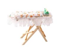 wueiooskj Tabla de Planchar para casa de muñecas, Muebles 112 Pulgadas, Mini Accesorios decoración para Planchar, Juego Juguetes Estilo único, Tabla en Miniatura, Plancha Vapor, Muebles