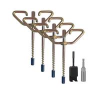 wueiooskj Tienda de Pesca en Hielo El Paquete Incluye un Destornillador para Hielo, un Adaptador para Taladro de Anclaje y Clavos metálicos para una instalación rápida, estacas