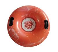 wueiooskj Tubo de Nieve Inflable portátil para Trineo, Resistente, para niños y Adultos, Disfruta de emocionantes Actividades invernales. Trineo Nieve Inflable Invierno con Asas, Rojo, 90cm