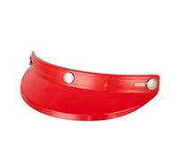 wueiooskj Visera para Casco de Motocicleta, Parasol Ligero, fácil de Instalar para una Mejor Experiencia de conducción, Resistente a Impactos, Protector Solar, Cubierta, Rojo, 19.5 x 6.7 cm