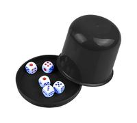Würfelbecher Set - Lustiger Würfelshake Becher mit 5 Würfeln, Dice Cup für Familienspiele, Barpartys, Spieleabend | Perfekt für Kinder, Jugendliche und Erwachsene, Fördert Spaß, Interaktion und Unterh