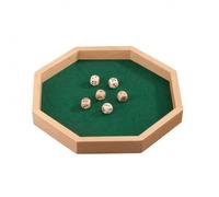 Würfelbrett Octagon Würfelteller Achteckig Philos