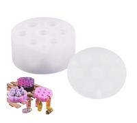 -Würfelform, Polyedrische Würfelformen, 7 Formen Polyedrische Epoxidformen, Stereoskopische Würfel- Oder Würfelkastenform Mit Würfelhohlräumen Für Die DIY-Würfelherstellung, Würfelliebhaber