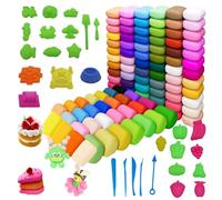 WUERKIYA Arcilla polimérica Secado al Aire 100 Colores Arcilla Manualidades Kit Creativo con Herramientas Material Seguro no tóxico Modelado Educativo niños