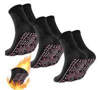 WUERKIYA Calcetines Calefactables Calentador de Pies Invierno Masaje Antifatiga Antideslizante para Hombres y Mujeres - 3 Pares Talla Única
