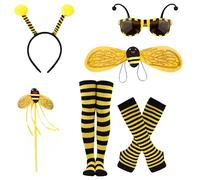WUERKIYA Conjunto de Disfraz de Abeja - Accesorios de Vestimenta Exótica para Infantes, Adultos, Niñas, Mujeres y Bebés - Versatilidad con un Toque de Encanto de Abeja