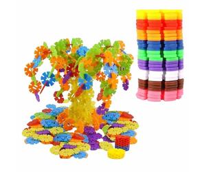 WUERKIYA Juguetes de construcción Infantiles 500 Piezas Bloques de Encaje Multicolor 30 mm con Bolsa y guía para niños a Partir de 3 años Juegos educativos creativos