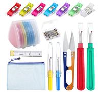 WUERKIYA Kit De Descosedor De Costura, Descosedor y Quitahilos De 74 Piezas, Descosedor De Hilo Profesional Grande y Pequeño con Tijera De Corte para Coser