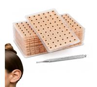 WUERKIYA Semillas acupresión Oreja 1200 Unidades Adhesivas Desechables con Pinzas y Mapa auriculoterapia Masaje oídos relajación Terapia presión Puntos