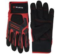 Würth 0899400750 Pro - Guante mecánico, color rojo y negro