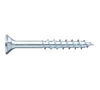 Würth ASSY 4 CSMP - Tornillo para aglomerado (5 x 50 mm, 250 unidades, acero galvanizado, pasivado azul, rosca parcial, cabezal de fresado avellanado RW 20)