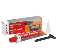 Würth Masilla de silicona especial 250, color: rojo, tubo de 70 ml
