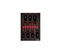 Würth Zebra System TX 0965905502 - Juego de destornilladores (7 piezas, espuma 4.4.1, aspecto de carbono)