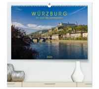 Würzburg - Im Lauf der Jahreszeiten (hochwertiger Premium Wandkalender 2026 DIN A2 quer), Kunstdruck in Hochglanz: Ansichten der Stadt Würzburg von Januar bis Dezember.