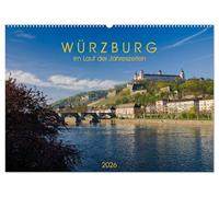 Würzburg - Im Lauf der Jahreszeiten (Wandkalender 2026 DIN A2 quer), CALVENDO Monatskalender: Ansichten der Stadt Würzburg von Januar bis Dezember.