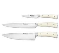 WÜSTHOF Classic Ikon creme Juego de 3 cuchillos