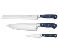 Wüsthof Classic Juego de 3 cuchillos de cocina, Wild Blueberry (Azul)