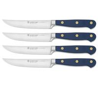 WÜSTHOF Classic juego de cuchillos bistec con 4 cuchillos, 12 cm, Wild Blueberry (Azul)