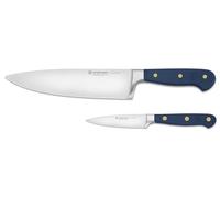 Wüsthof Classic Juego de cuchillos con cuchillo de chef y cuchillo para verduras, Wild Blueberry (Azul)
