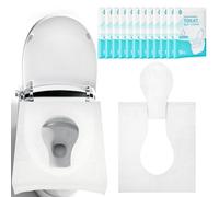 WUFANC 120 Piezas Protector WC Desechable Antibacteriano Biodegradable Empaque Individual Cubiertas Asiento Universal para Adultos y Niños Viajes Aire Libre Baños Públicos Hoteles Avión