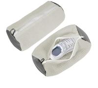 WUFANC 2 Piezas Bolsa Zapatos Lavadora, Reutilizables de Microfibra Bolsa Lavadora Zapatillas, Bolsa para Lavar Zapatillas en Lavadora con Cremallera Invisible para Zapatos Deportivos,Zapato de Malla