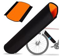 WUFANC 2 Piezas Cubierta de Batería para Bicicleta Eléctrica, E-Bike Funda Protectoraapta para Cuadros de 30 a 40 cm，Prolongando el Tiempo de Funcionamiento y la Vida. (Naranja 2 Piezas, 27 x 53 cm)