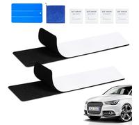 WUFANC 2 Piezas Portamatrículas Coche, Soportes para Soporte Matrícula Coche, Soporte de Placa de Matrícula Autoadhesivo, Sin Marco, Soporte para Matrícula para Todos Los Vehículos Comunes