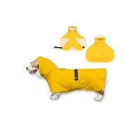 WUFANC Chubasquero para Perros Con Capucha Transparente, Abrigo Impermeable Con Diseño Reflectante, Ajustable para Perros Grande, Mediano y Pequeño